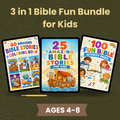 3 in 1 Bible Fun Bundle for Kids (Ages 4-8)
